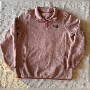 L.L. Bean Pink V-Neck Sweater
